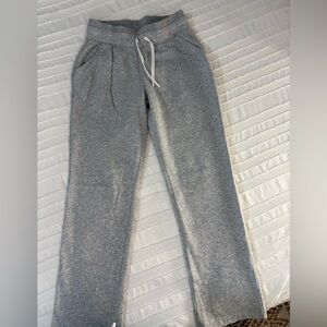 Gray Knit Lounge Pants - Casual Drawstring Bottoms